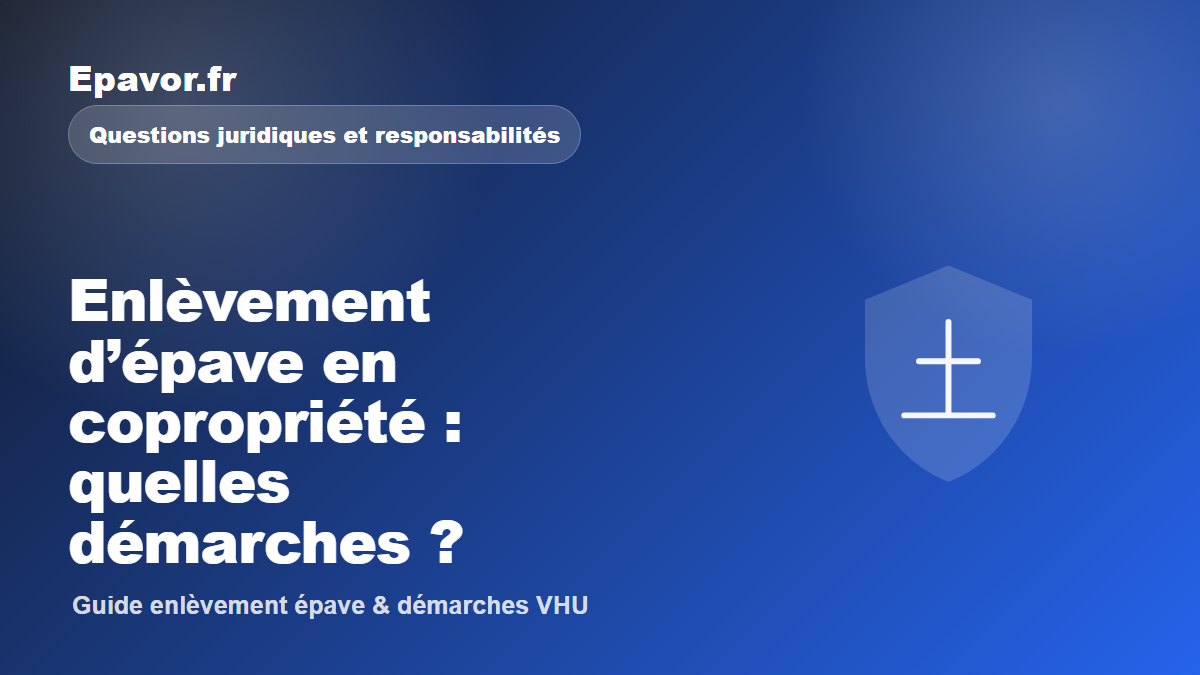 Enlèvement d’épave en copropriété : quelles démarches - guide Galaxie Auto pour véhicule hors d’usage