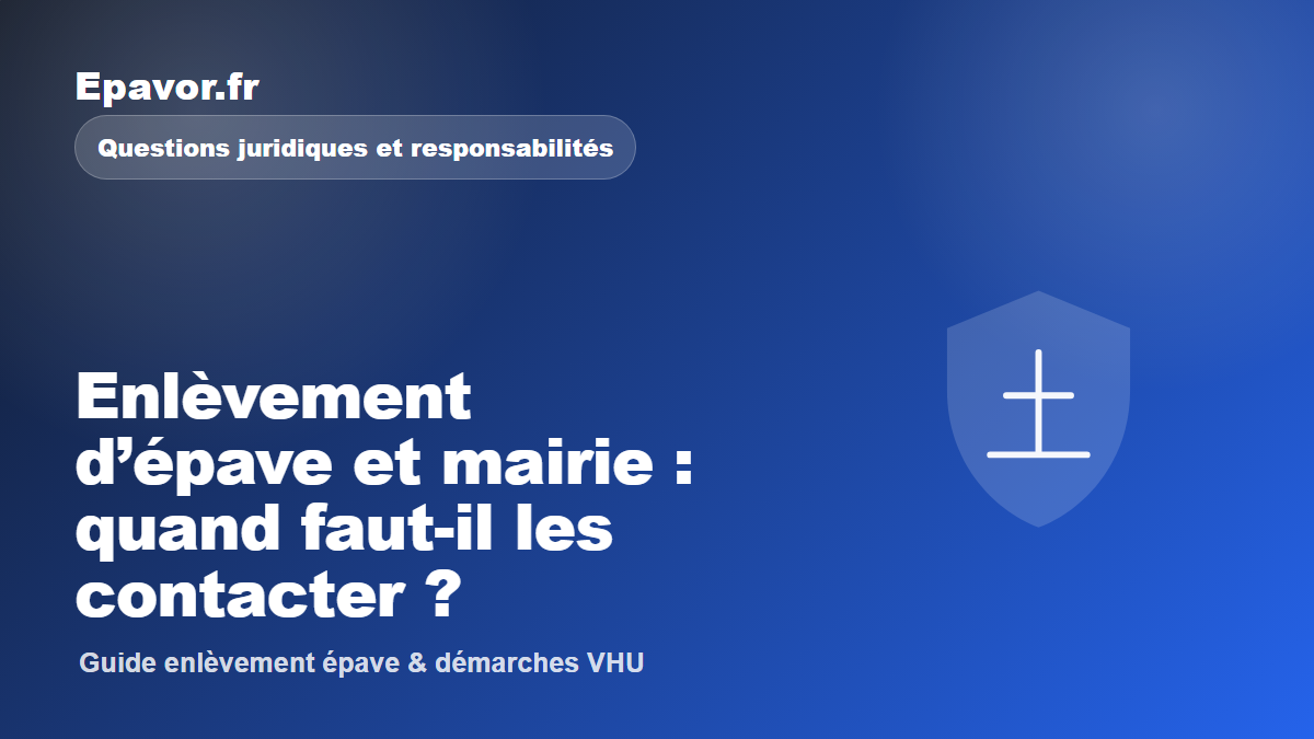 Enlèvement d’épave et mairie : quand faut-il les contacter - guide Galaxie Auto pour véhicule hors d’usage