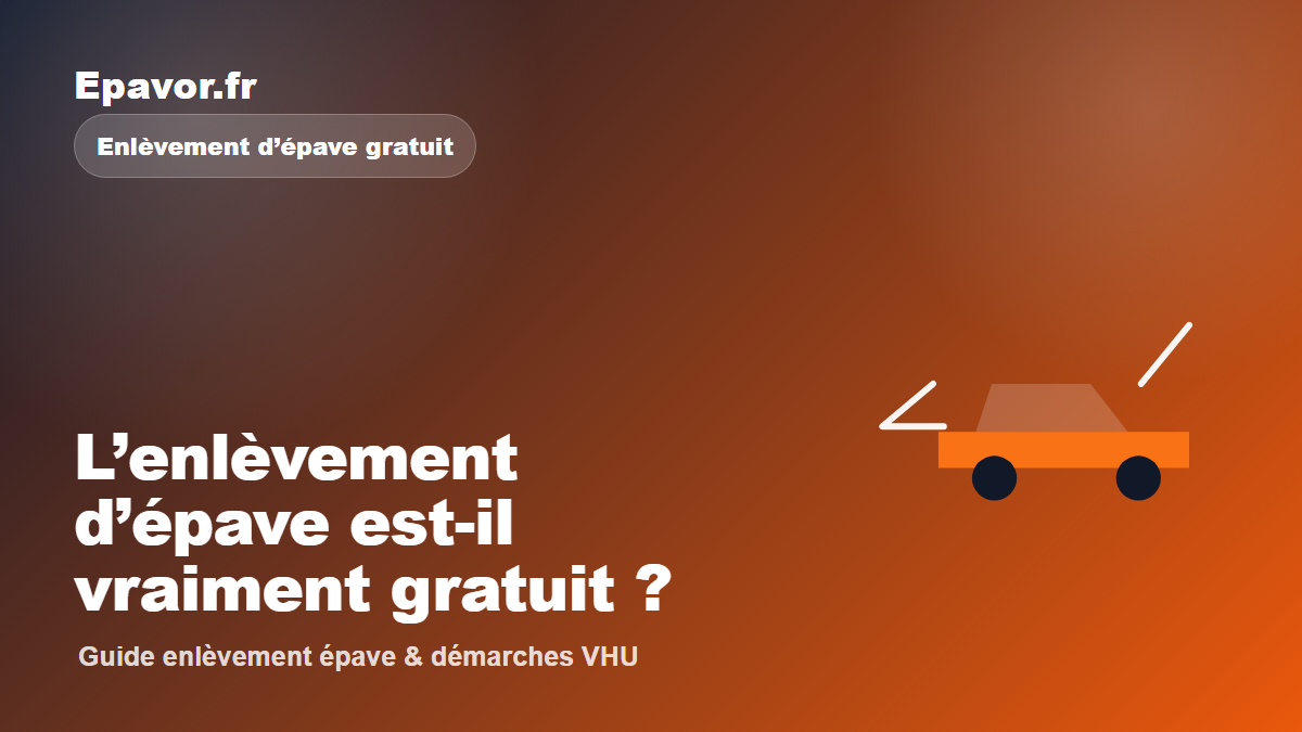 L’enlèvement d’épave est-il vraiment gratuit - guide Galaxie Auto pour véhicule hors d’usage