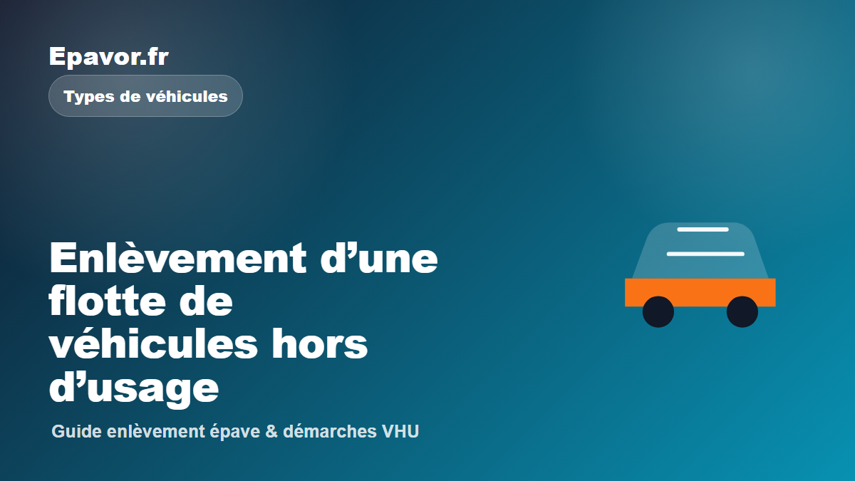 Enlèvement d’une flotte de véhicules hors d’usage - guide Galaxie Auto pour véhicule hors d’usage