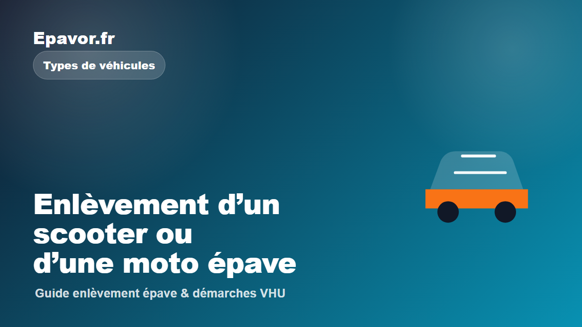 Enlèvement d’un scooter ou d’une moto épave - guide Galaxie Auto pour véhicule hors d’usage