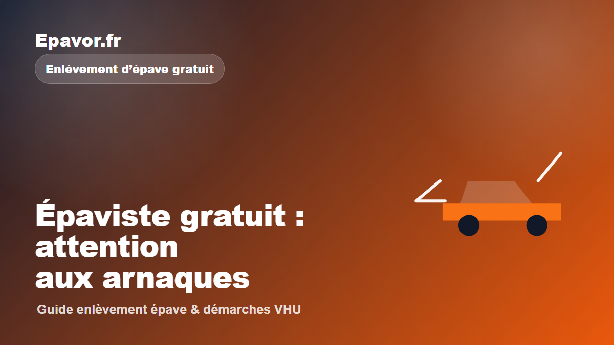Épaviste gratuit : attention aux arnaques - guide Galaxie Auto pour véhicule hors d’usage