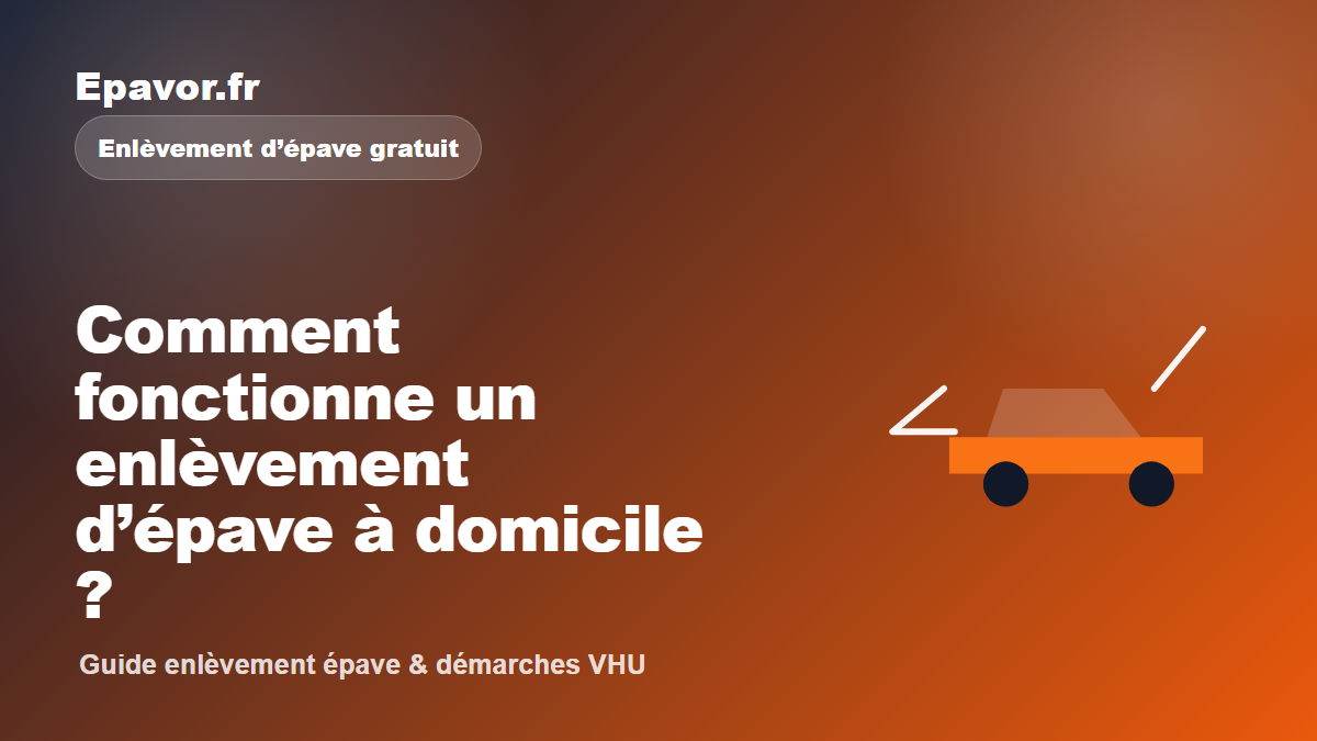 Comment fonctionne un enlèvement d’épave à domicile - guide Galaxie Auto pour véhicule hors d’usage