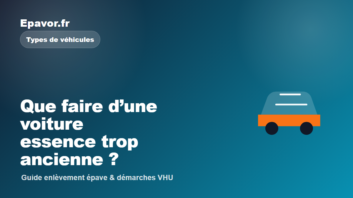 Que faire d’une voiture essence trop ancienne - guide Galaxie Auto pour véhicule hors d’usage