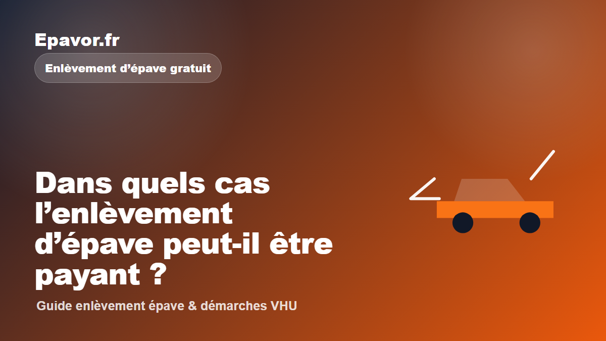Dans quels cas l’enlèvement d’épave peut-il être payant - guide Galaxie Auto pour véhicule hors d’usage